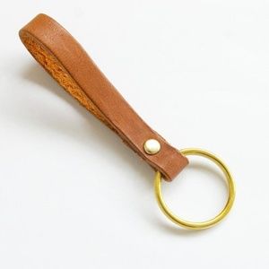 Genuine Leather minimalistic key fob key chain NEW